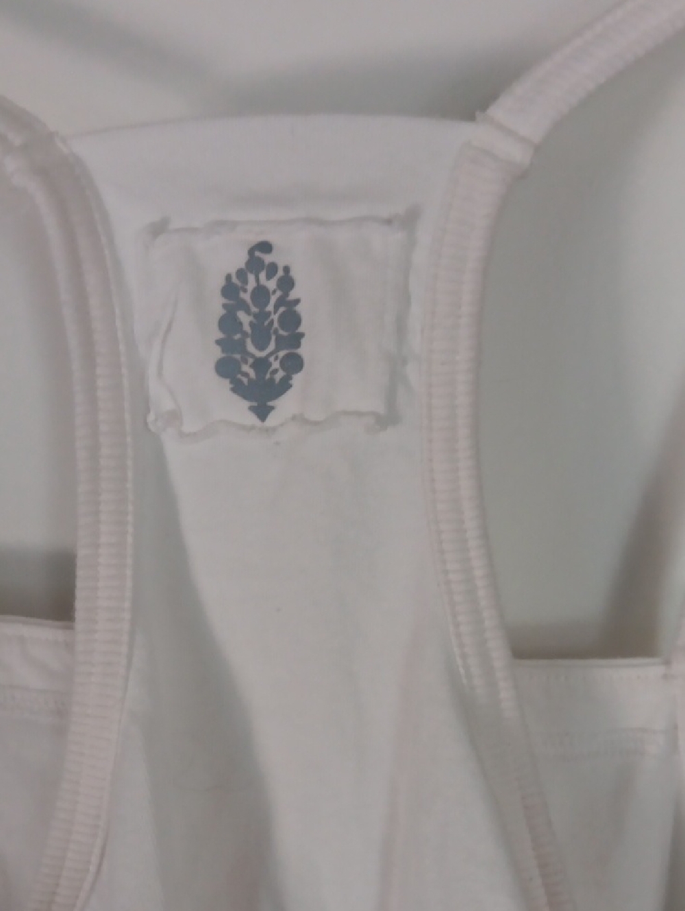 Free People White Racerback Tank Top - Picture 3 of 3